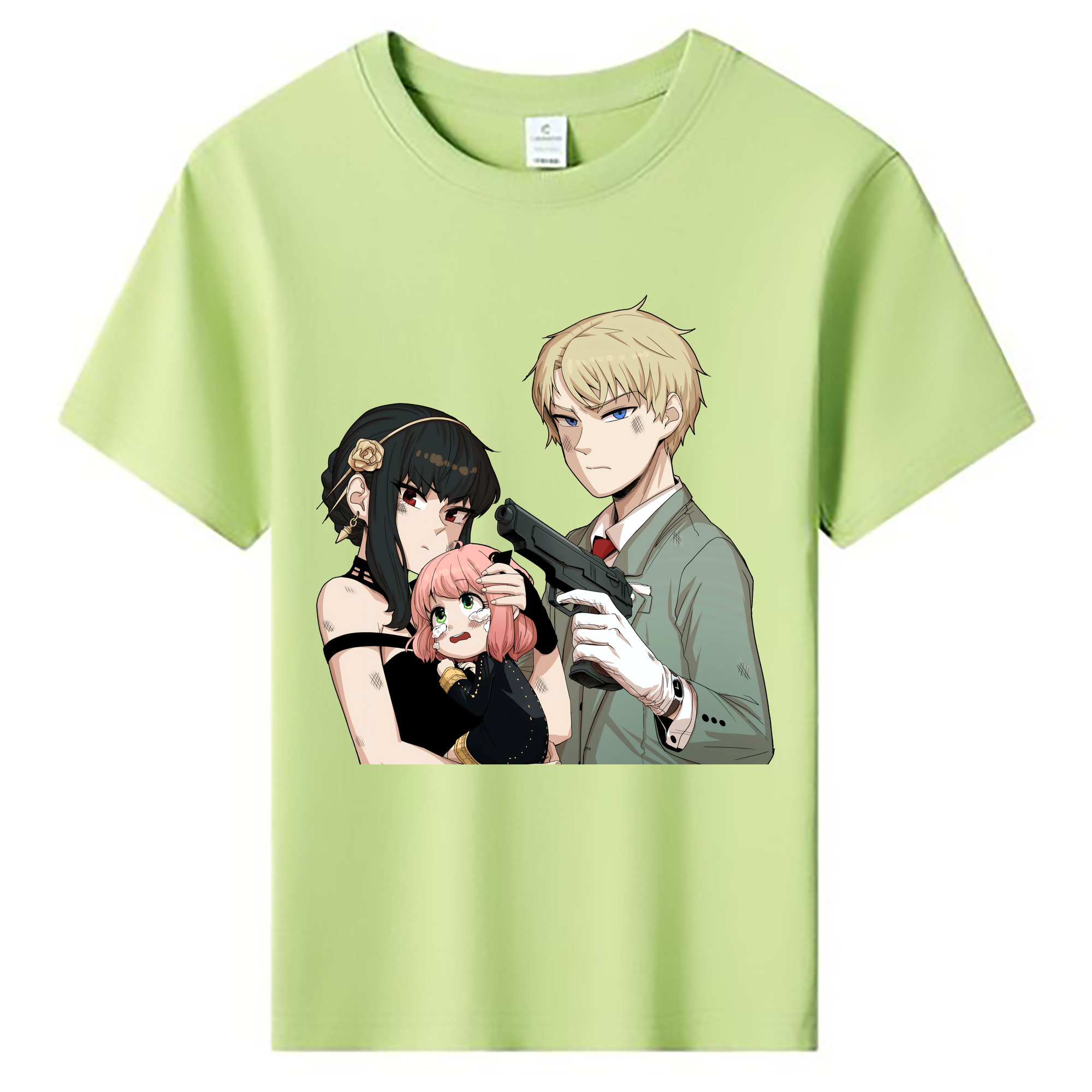 （画像用） SPY×FAMILY间谍家家酒 綿100％キッズTシャツ（フロントプリント）